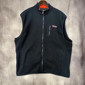 Vintage Chaps Ralph Lauren Sport Mens 2XL Full-Zip‎ Sport Vest Jacket Navy Blue